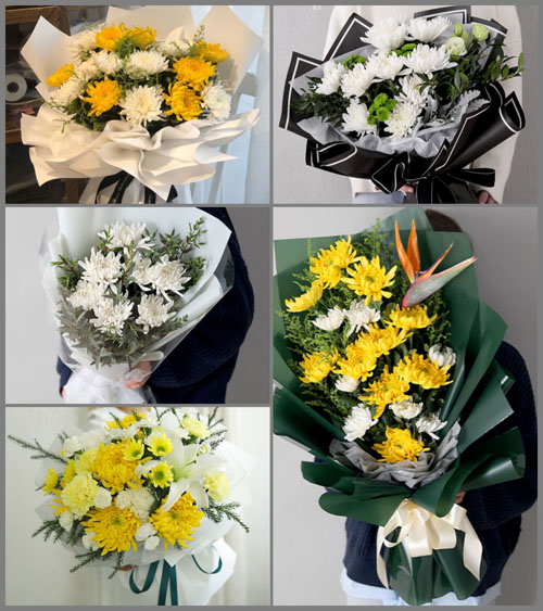 山东青岛莱西市河头店镇王家泊子村白事花束代送